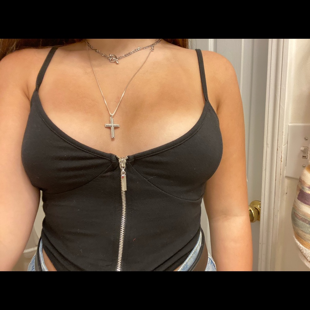 pacsun zipper top